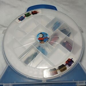Thomas The Train Micro Minis Carrying Case With 2" Cake Toppers Percy James VTG